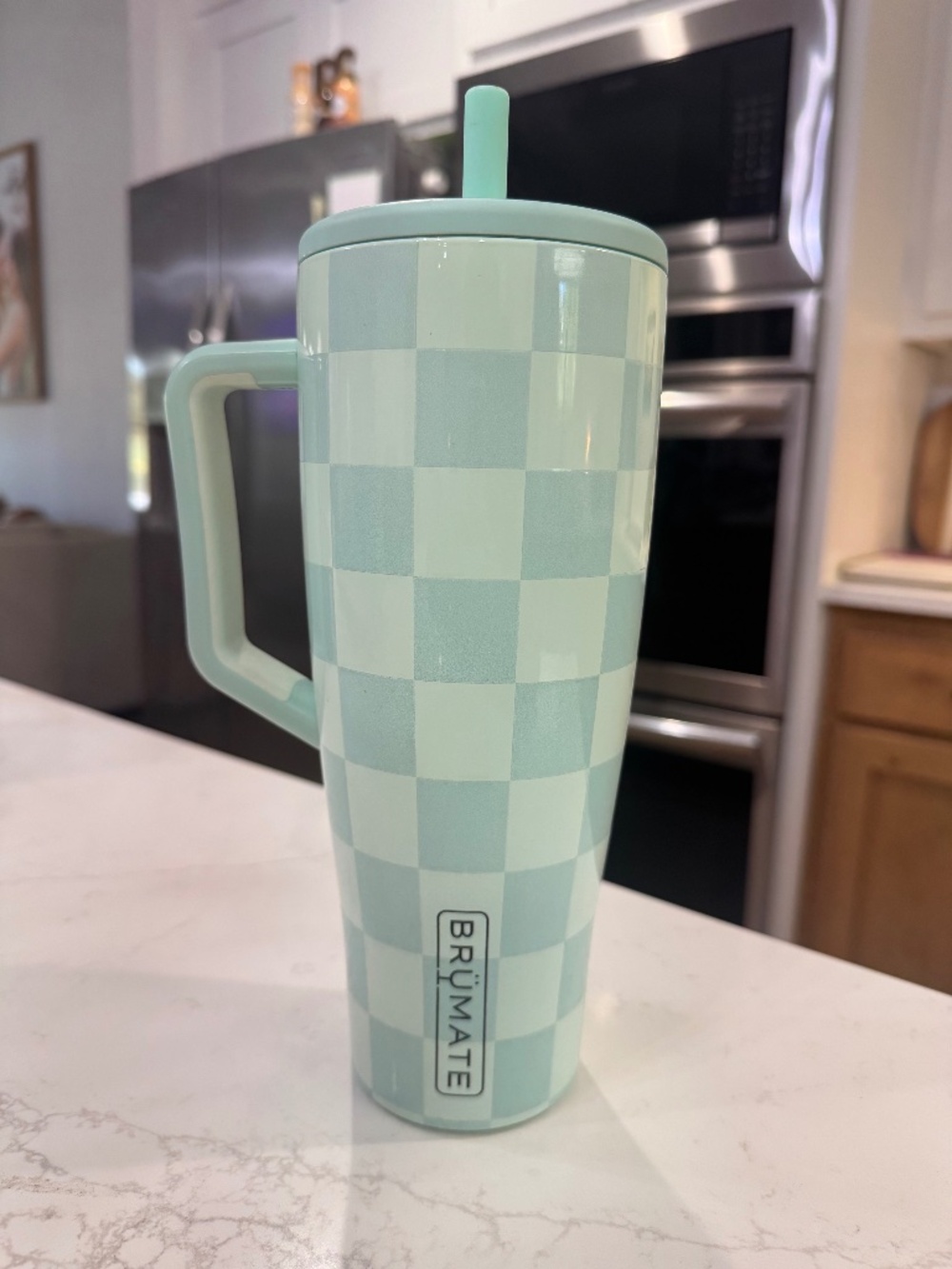 Brumate 40oz blue checkered
